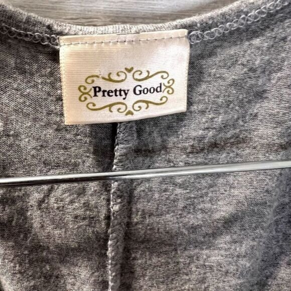 Pretty Good Women's Scoop Flower Accent Neckline Sleeveless Loose Flowy - Picture 6 of 6